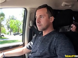 Monique Alexander blows a meaty stiffy in the car