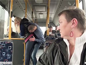 Public fuck-fest on the bus on the way to school